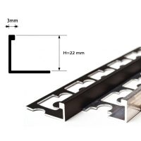 Keskeny szögletes élvédő 22 mm